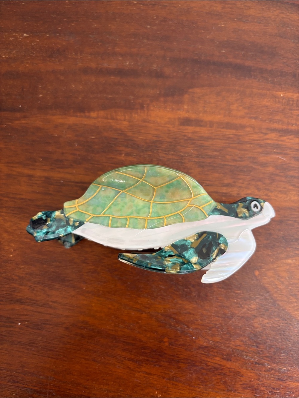 Piper K Sea Turtle claw hair clip tropical Hawaii plastic cute animal NWOT